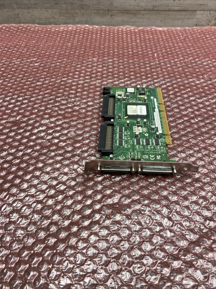 FP874 Dell Ultra-320 SCSI LVD PCI-X Dual Channel Controller Card 0FP874 - Image 2 of 4