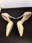 Betsey Johnson Gold Animal Print Rhinestone Pointed Toe Stiletto Pumps Women 7.5 — photo 5