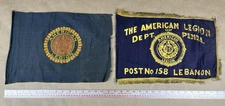 Vintage Small American Legion Flags Lebanon PA Pennsylvania Post No 158