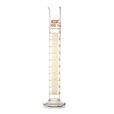 100ml Glass Measuring Cylinder Lab Chemistry Glassware Borosilicate Glass 3.3