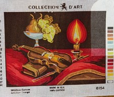 Collection D Art Printed needlepoint canvas Only 30x40 Cm Still Life