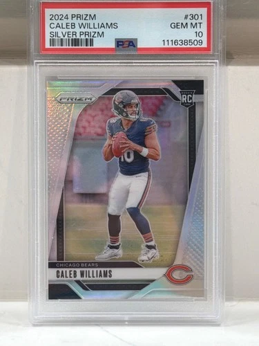 2024 Prizm Caleb Williams Silver Prizm #301 PSA 10