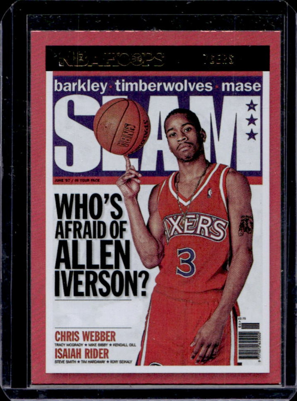 2021-22 Panini Hoops Allen Iverson Slam Holo #SLAM #18 76ers