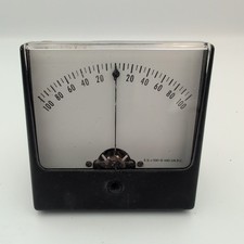 Vintage Simpson DC Amperes Meter 100-0-100 Model 1329 Made in USA 40897 2200554