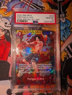 PSA 10 Portgas D. Ace Alternate Art (SP) OP02-013, Two Legends