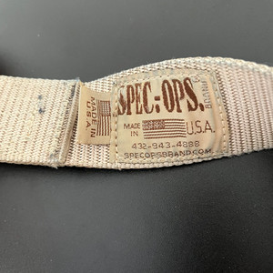 Spec-Ops Tactical Rigger Belt 32 34 36 Regular Tactical Web Nylon Survival Tan