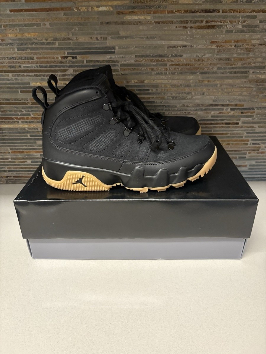 Jordan 9 Retro Boot NRG Black Light Gum Size 9 Deadstock | eBay