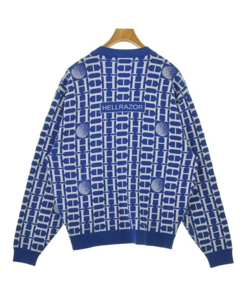 HELLRAZOR Cardigans BluexWhite(Patterned) L 22006… - image 2