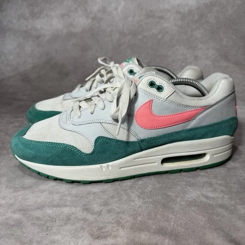 Size 12 - Nike Air Max 1 Watermelon Green Pink Grey Suede (AH8145-106)