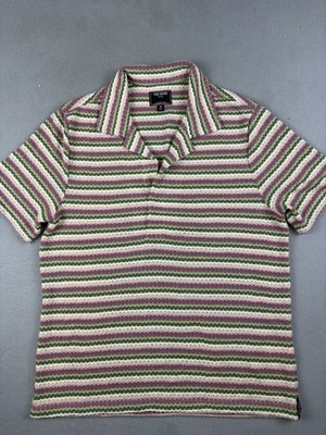 Todd Snyder Polo Shirt Mens Size Medium Multicolor Knit Luxury Classic Preppy