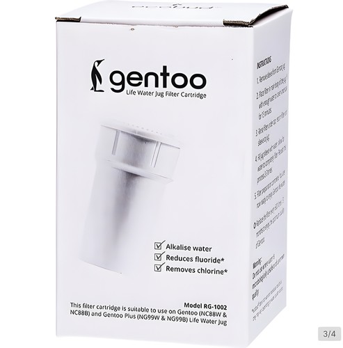 Ecobud Gentoo Alkaline Replacement Water Jug Filter x 9 | Cartridge Eco Bud x9 - Picture 3 of 4