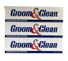 Groom and Clean Greaseless Hair Control 4.5 oz Exp 11/26 Lot of 3