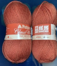 Lot Of 2 Patons Classic 100 Wool Yarn,  Gingerbread  