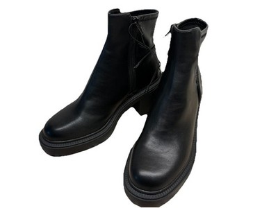 Madden Girl G-EASY Black Platform Ankle Boots Chunky Heel Women's Size 7M NWOB