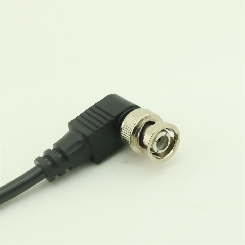 1x BNC Male to BNC Male 75ohm Right Angle Coaxial Cable for CCTV Cameras 1.5ft - Image 4 of 4