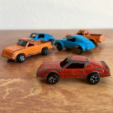 Lot of 5 VTG/Antique Diecast TOOTSIE TOY 2X Chevy S-10, 1X Firebird, 2X Porsche