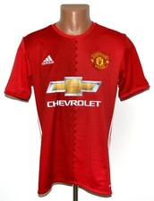 MANCHESTER UNITED 2016/2017 HOME FOOTBALL SHIRT JERSEY ADIDAS SIZE M ADULT