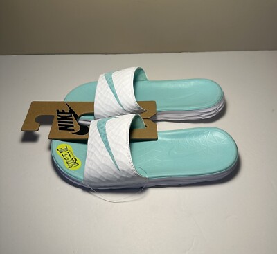 Nike Benassi Solarsoft Women's Size 11 Slides Sandals Artisan Teal