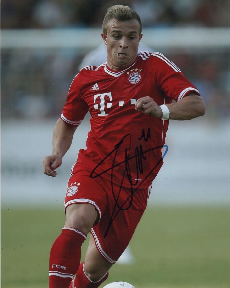 Bayern Munich Xherdan Shaqiri Autographed Signed 8x10 Photo COA F