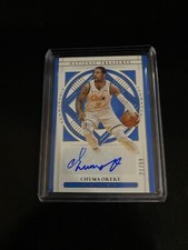 Chuma Okeke 2020-21 National Treasures Auto 21/99 Basketball Card Magic
