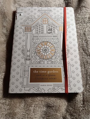  Planner Week-At-A-Glance Coloring Book 53 Weekly Pages The Time Garden M12