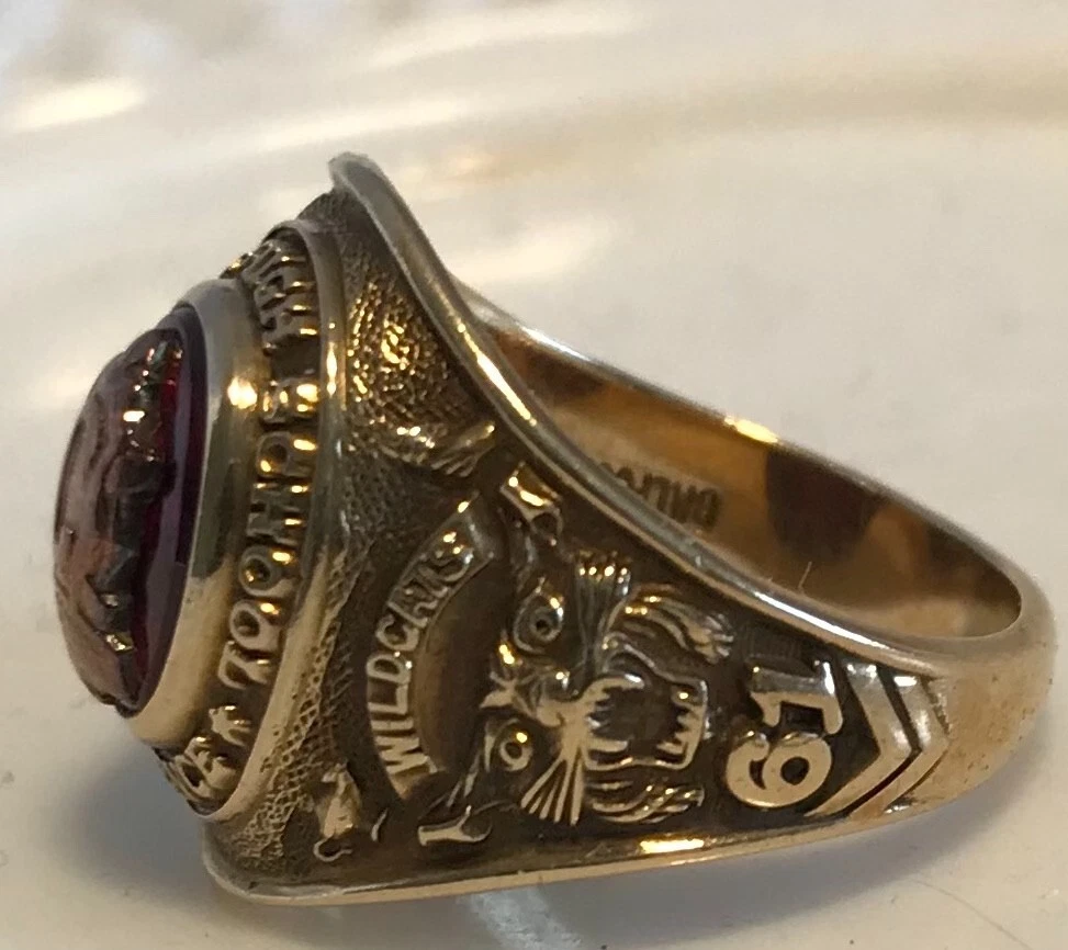 Vintage 1961 Balfour 10K Class Ring Florence AL Central HS 7