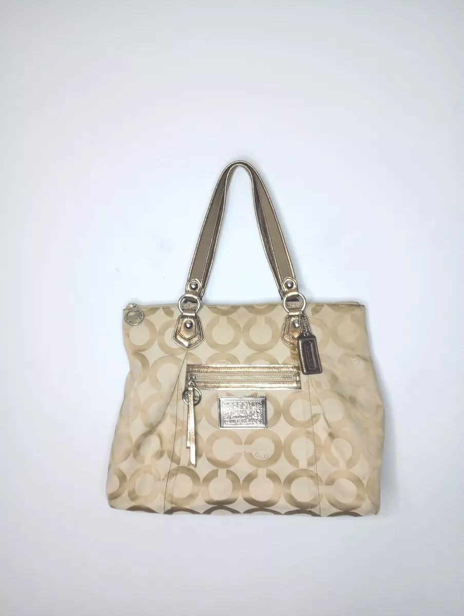 Coach poppy shop glam tote
