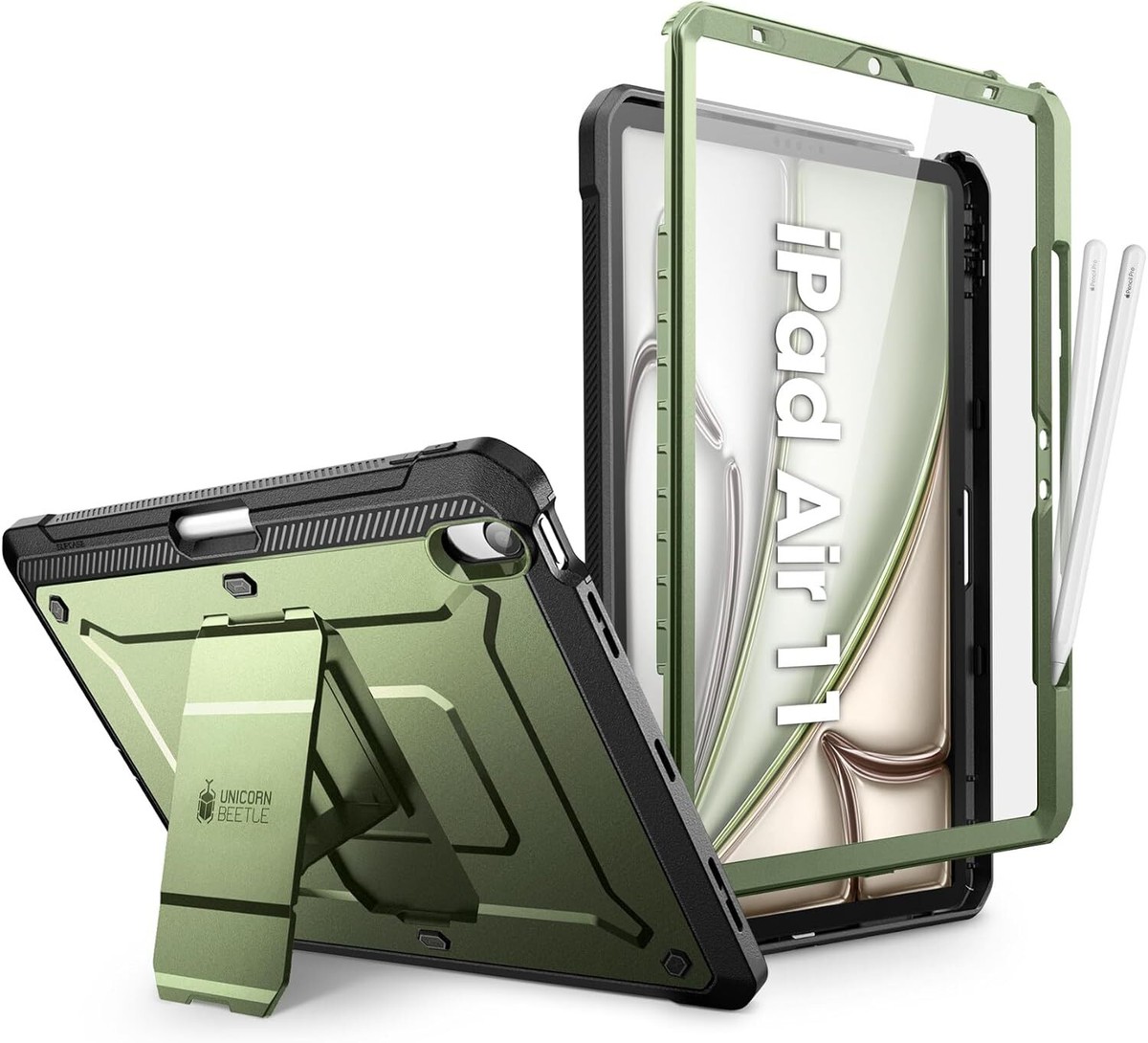 SupCase UB Pro Series Case For IPad Pro 11 2018, Support Pencil Charging Built In Screen Protector Full Body Rugged Kickstand Protective Case Ipad Pro 11