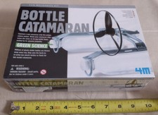Recycle Green Science Fun Mechanics Kit, Bottle Catamaran by 4M , NEW Sealed