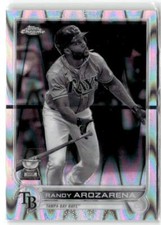 2022 Topps Chrome Sonic #161 Randy Arozarena Black & White RayWave
