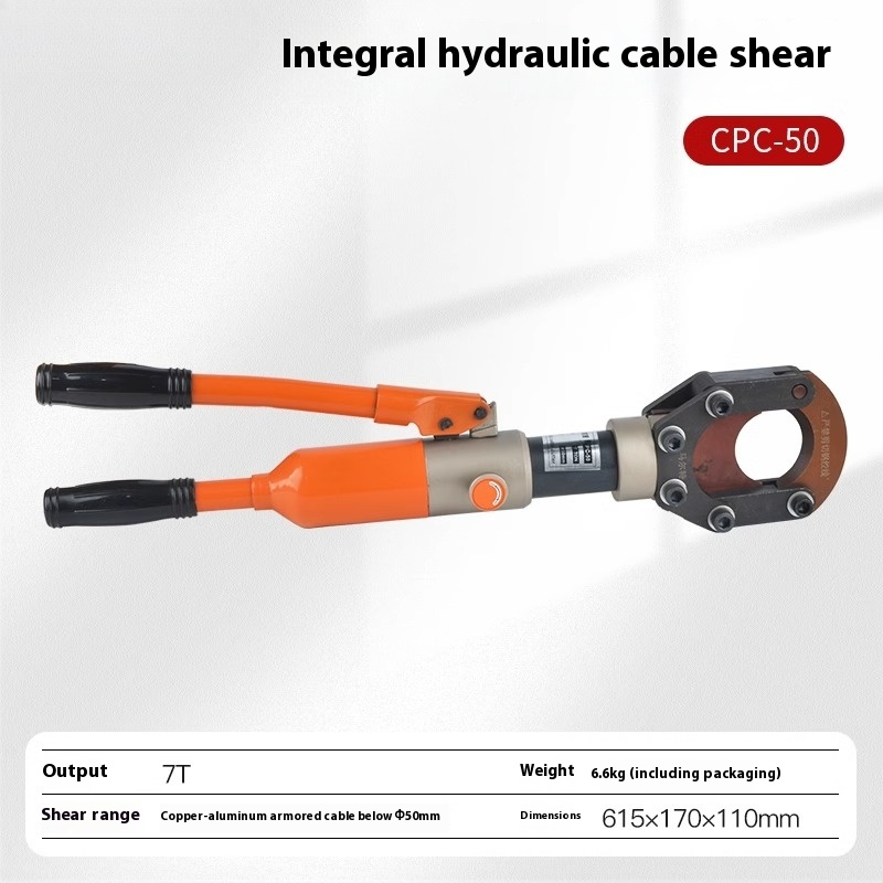 Hydraulic Cable Cutter for Electricians - Heavy Duty Wire Cutting Tool