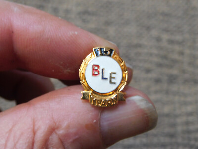 Train Engineer Pin 15 year Brotherhood of Locomotive Engineers BLE Railroadiana 15 Year ...