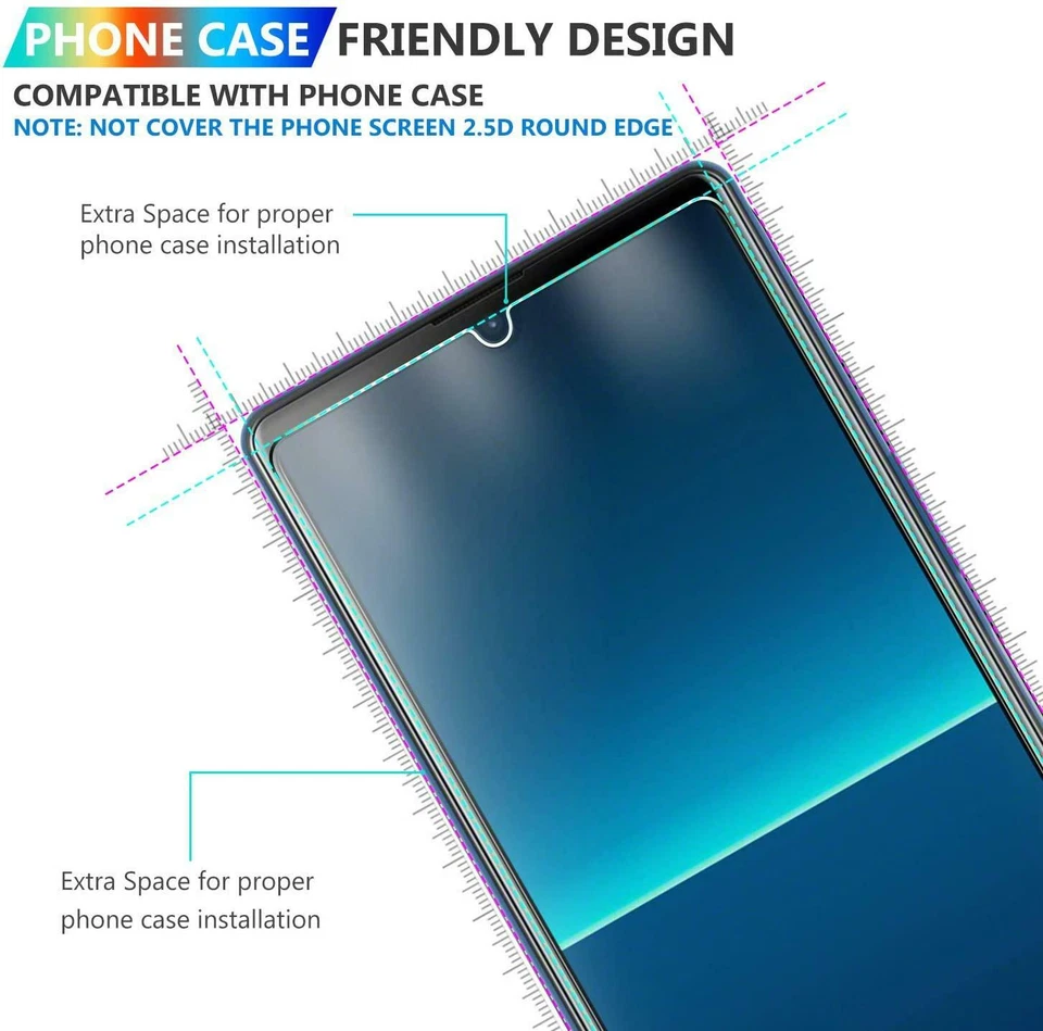 Protector protector de pantalla con película LCD transparente de alta definición para Sony Xperia L4 (6,2"), (paquete de 5) Foto 4 de 4