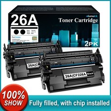 2PK 26A CF226A Black Toner Compatible for HP Pro MFP M426fdn, M402dn with Chip