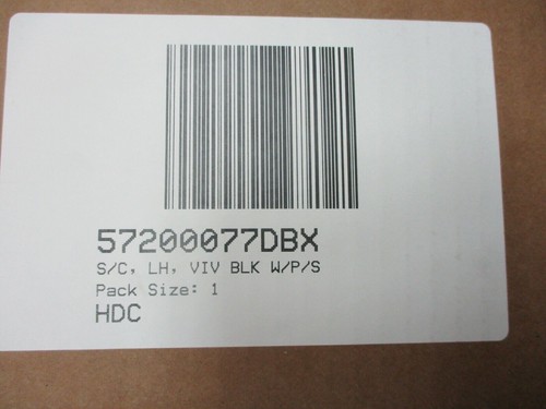 Harley Davidson OEM Vivid Black Left Side Cover Silver Pin Stripes 57200077DBX - Picture 6 of 7