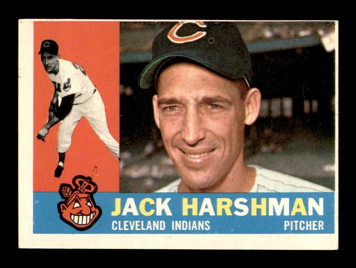 1960 Topps #112 Jack Harsman EX-MT RC Vintage Baseball OBGcards  
