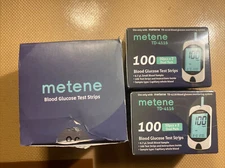 Metene TD-4116 Blood Glucose Test Strips(200 Count Sugar Test Strips) Exp:7/2023
