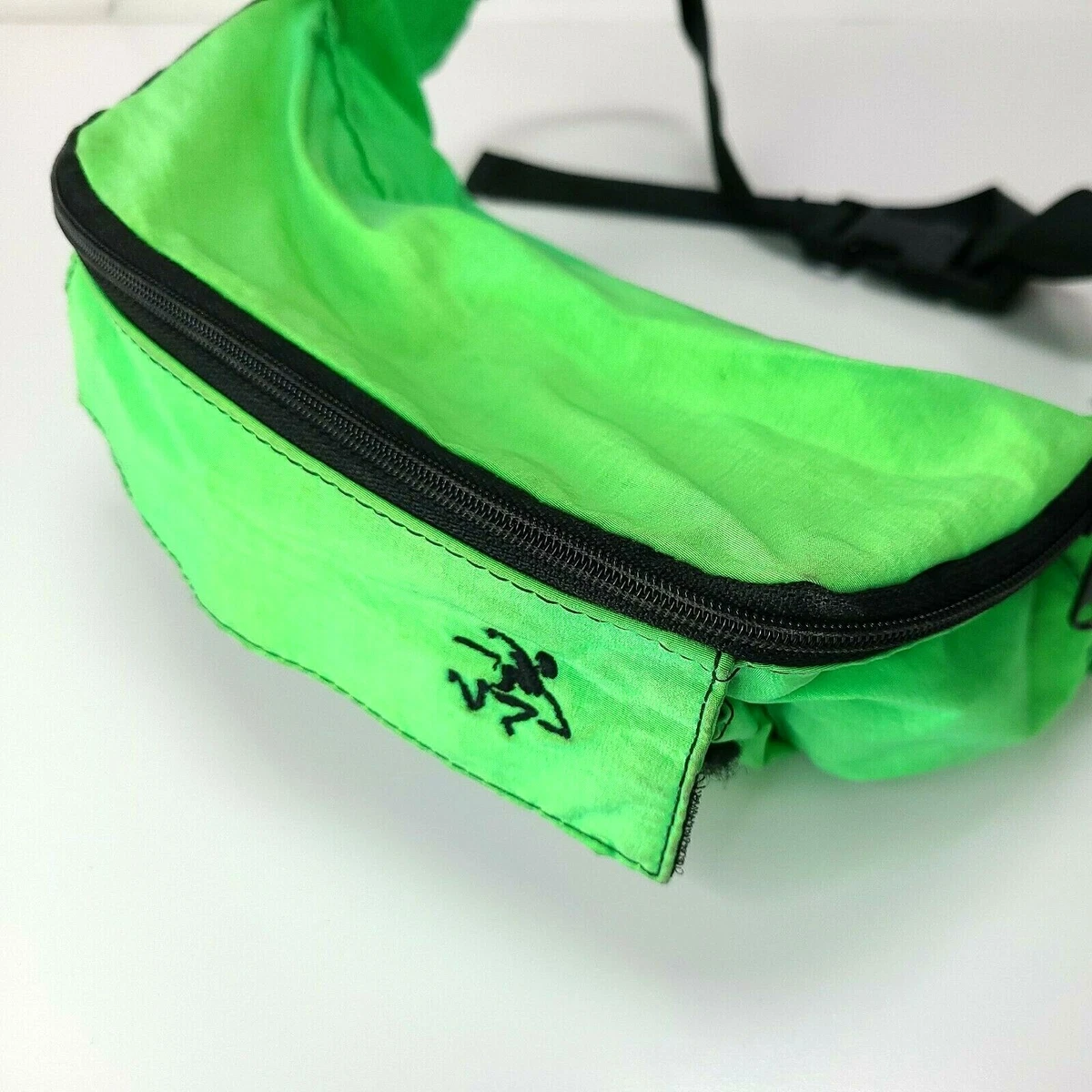 VTG OP Ocean Pacific Fanny Pack Waist Bag Neon Green Adjustable