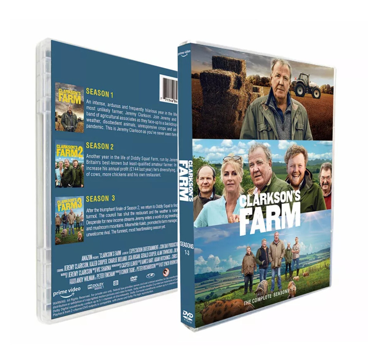 Man Lab James May Amazon Clarkson's Farm Season 1-3 (DVD, 6-Disc