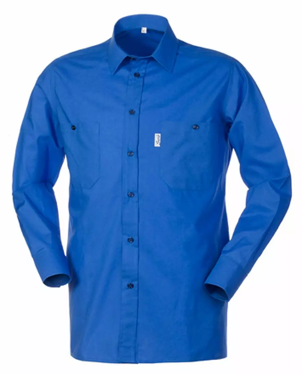 HH002 AZZURRO ROYAL L 116464 Camicia Uomo da Lavoro Solida E