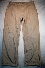 Carhartt Original Dungaree Fit Carpenter Pants Beige B151 LBR Size 38X32