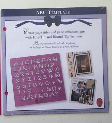Creative Memories ABC Template Alphabet Stencil | eBay