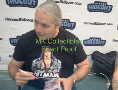 WWE Bret Hart Signed Funko Pop #68 WWF