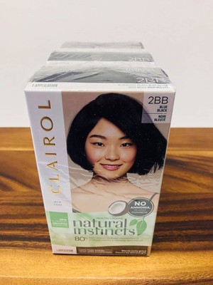 3 Pack Clairol  Natural Instincts Hair  Color  2BB BLUE  
