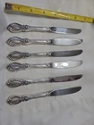 Lot Of 6 Charlemagne By Towle Sterling Handled Dessert Knives