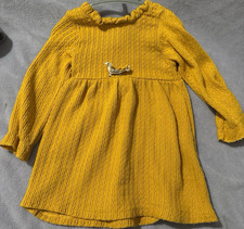 Lemon Baby Mädchen Kleid Set gelb grau mit J...