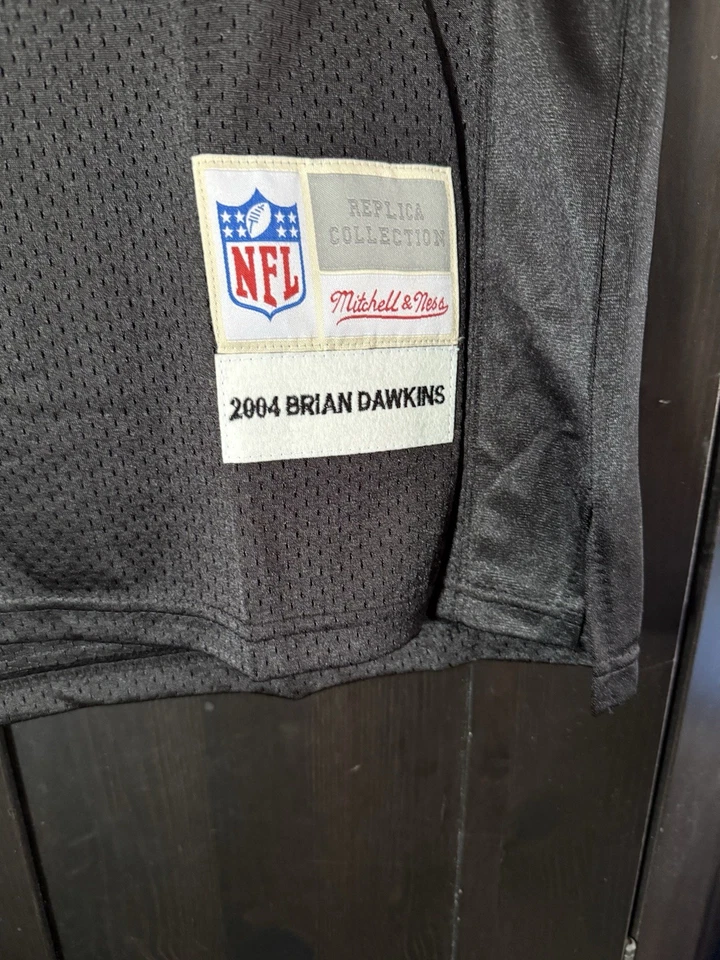 Jersey negro Philadelphia Eagles Brian Dawkins #20 Mitchel and Ness talla 52 XL Foto 3 de 4