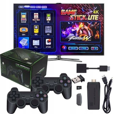 35000+ Retro Videospielkonsole 4K HD TV Spiel Stick mit 2XWireless Controller DE