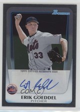 2011 Bowman Draft Retail Prospects Auto Erik Goeddel #BPA-EG Auto 0dk