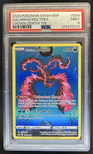 2023 Pokemon SWSH Black Star Promos Galarian Moltres #SWSH284 PSA 9